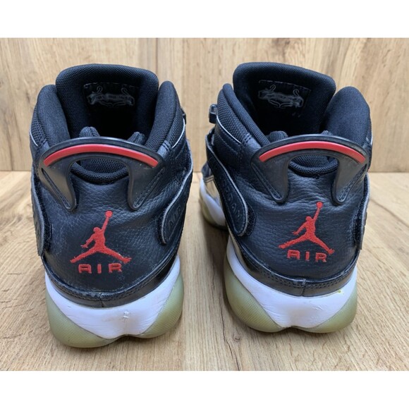 Nike Air Jordan 6 Rings Sneaker Shoes Black Red 322992-064 Men’s Size 11.5 main image 4